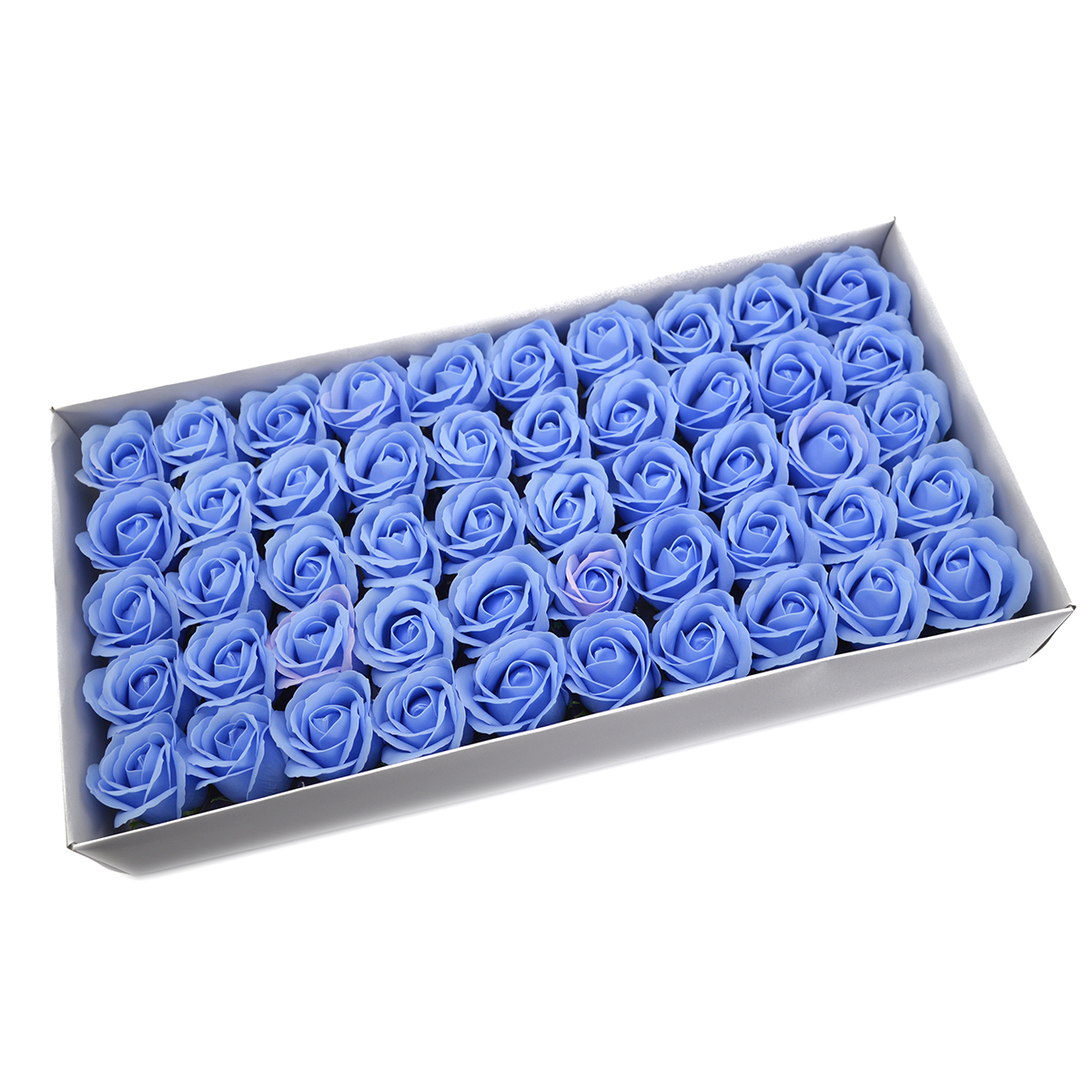 Set di 50 rose di sapone profumate, real touch, bleo