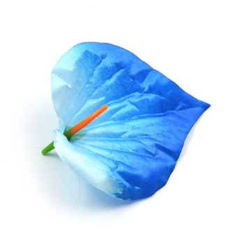 Set 90 buc flori artificiale funerare, Cap Cala Mare Bleo cu Albastru AFO