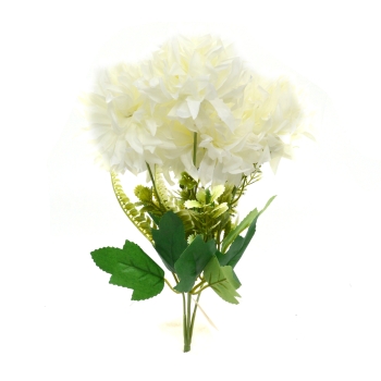 Buchet crizantema wild alb