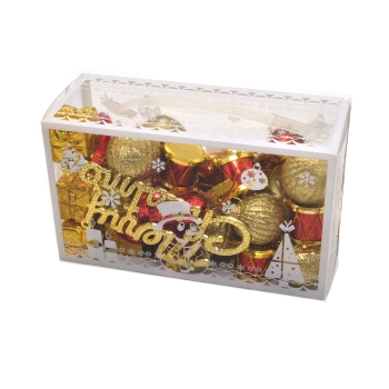 Set mini decoratiuni de craciun mixte auriu Merry Christmas 70-15
