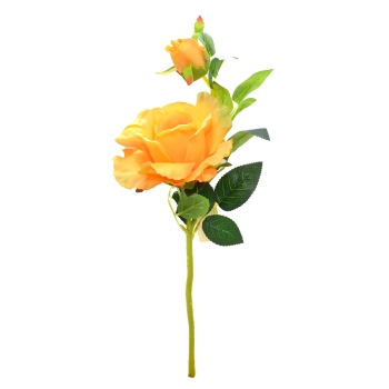 Trandafir artificial gigant galben vintage