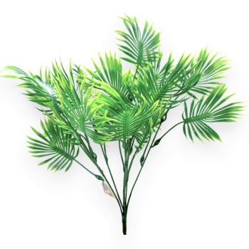 Buchet Artificial Mini Palmier Verde cu Alb