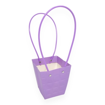 Set 10 sacose carton premium model patratele MICI violet