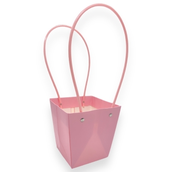 Set 10 sacose carton premium MARI roz deschis