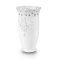 Ghiveci ceramica tip vaza alb model inflorat
