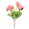 Buchet 5 fire trandafir Rosideea glixia si eucalipt roz