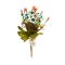 Buchet fir artificial mini crizanteme cu muguri turquoise