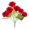 Buchet Artificial 6 Trandafiri cu Gypsophila Rosu