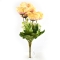 Flori Buchet artificial 6 fire Zinnia crem cu lila 19-70 afo