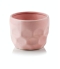 Ghiveci ceramica fagure bol roz 12x10cm