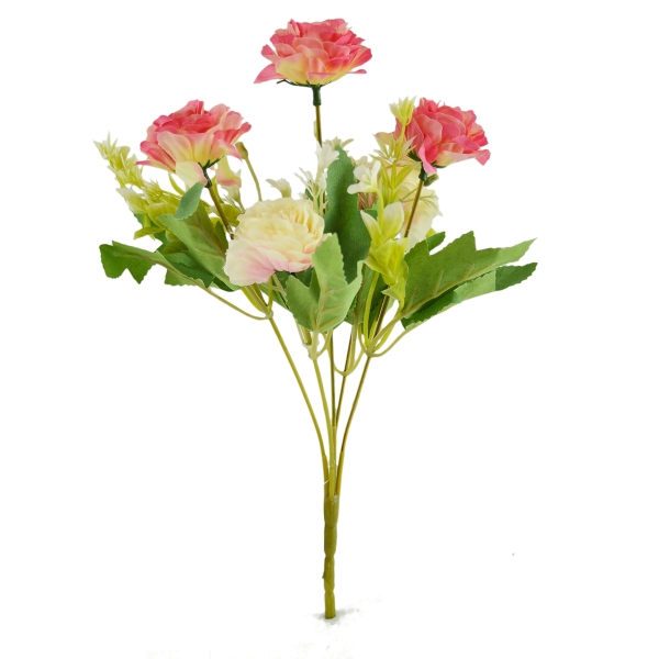 Flori Buchet Trandafir salbatic 5 fire siclam cu crem 19-78 afo