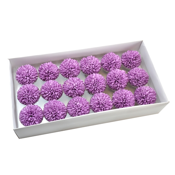Set 18buc crizanteme de sapun parfumate atingere reala violet 37-9