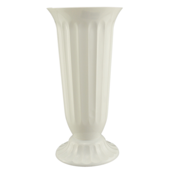 Vaza podea 22x45 cm alb perlat