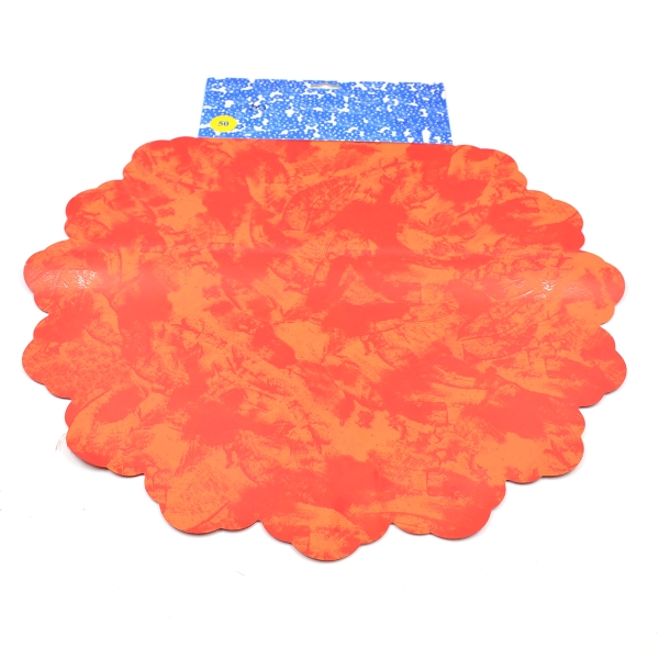 Celofan Rotund 50CM Patat Rosu cu portocaliu inchis AFO