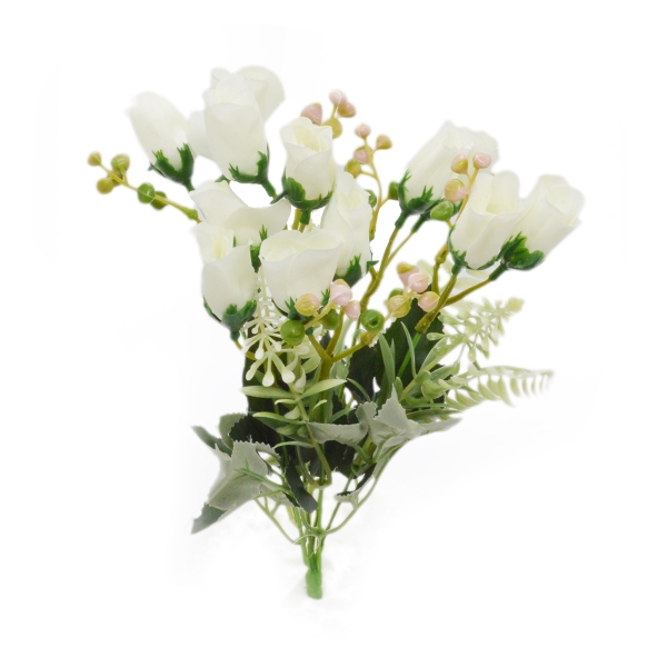 Buchet trandafir miniroze alb
