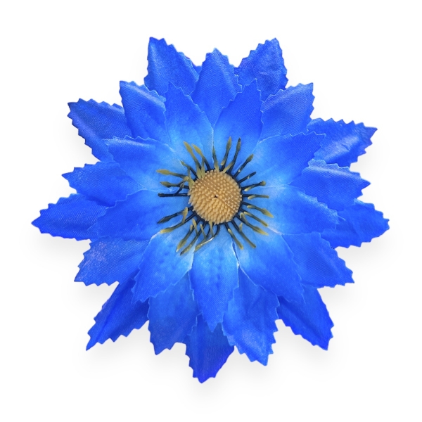 Set 90 buc flori artificiale funerare, Cap Lotus Albastru