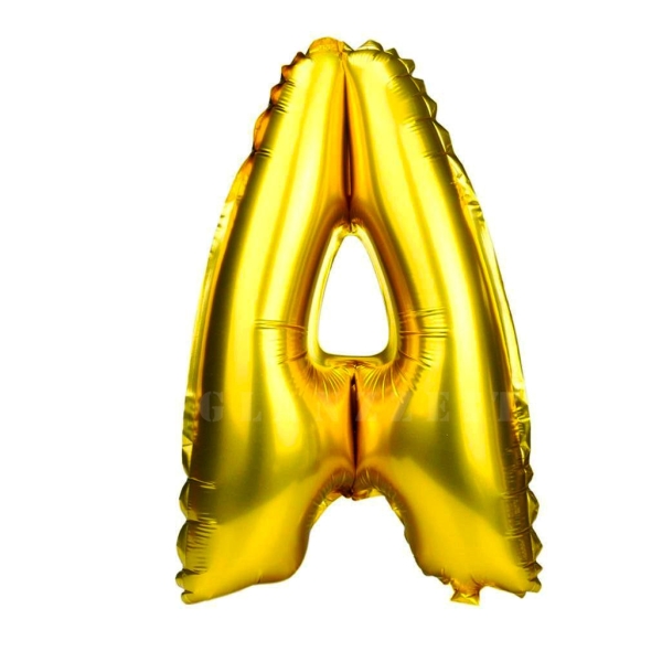 Balon gonflabil auriu 55 cm litera A AFO