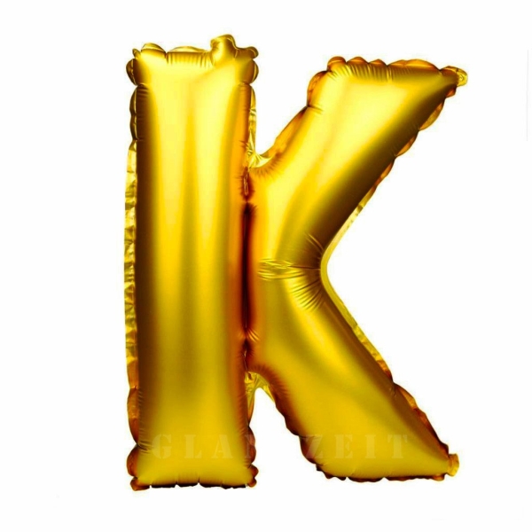 Balon gonflabil auriu 55 cm litera K AFO