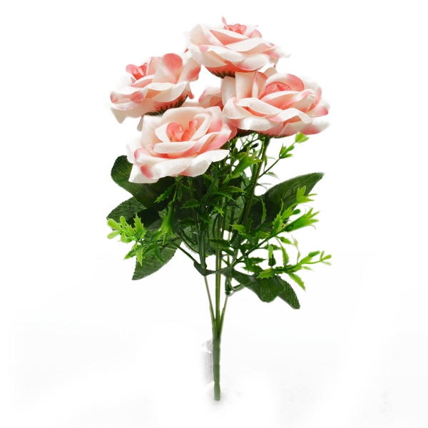 Flori Buchet 5 trandafiri Rhodos frez alb afo